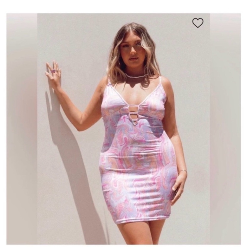 PRINCESS POLLY Pink Retro Dress - Picture 2 of 8